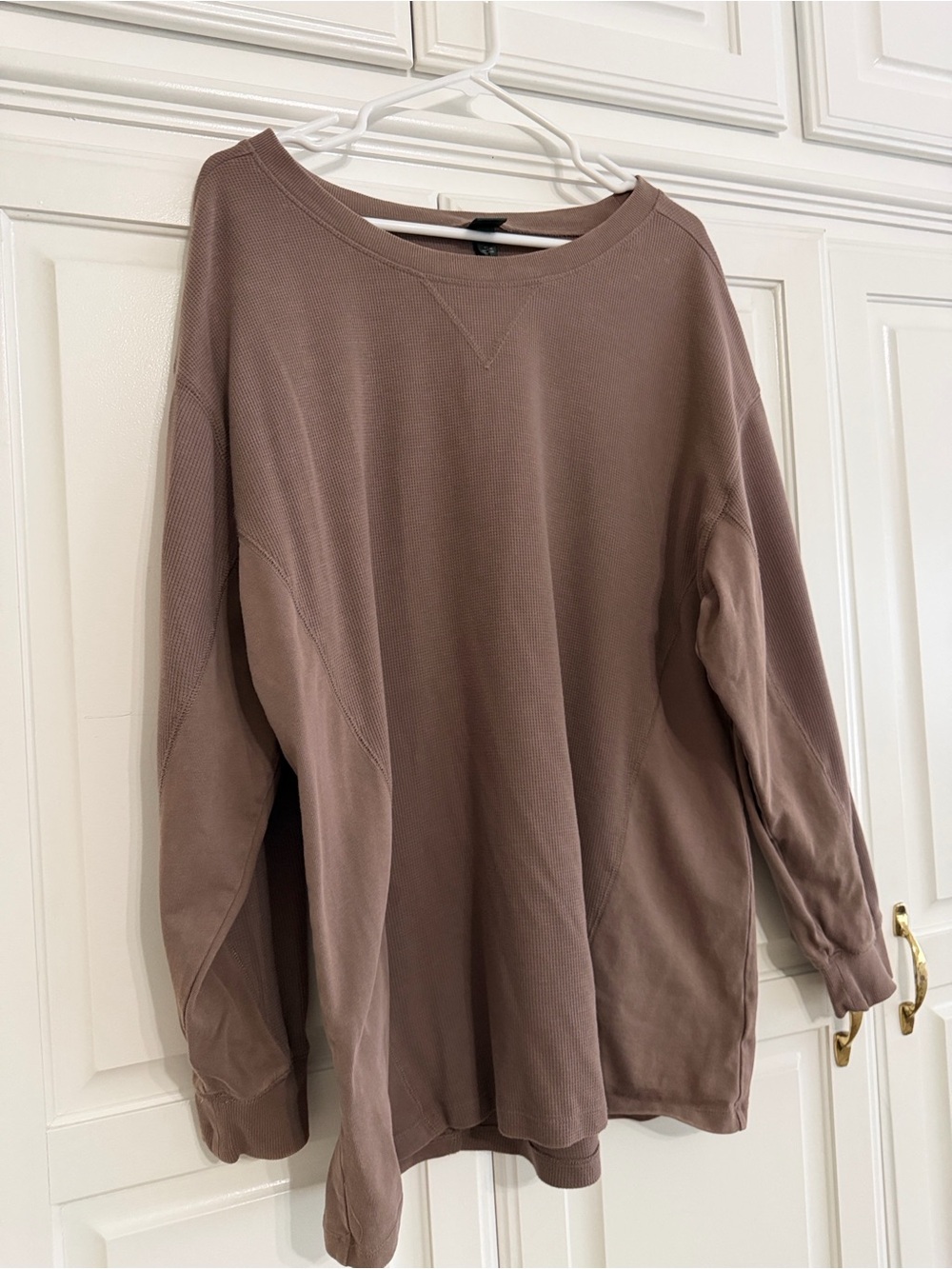 wild fable Oversized Mauve Brown Crewneck Sweater